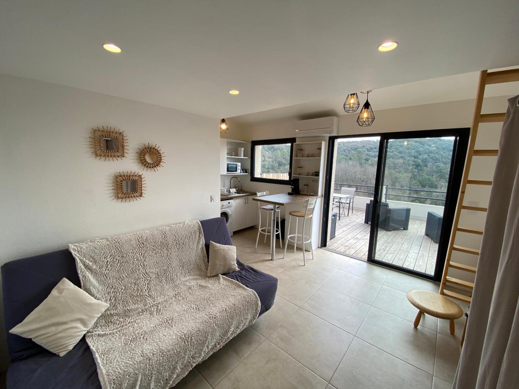 Studio Au Calme, Grande Terrasse Avec Vue Vallee Ginasservis Εξωτερικό φωτογραφία